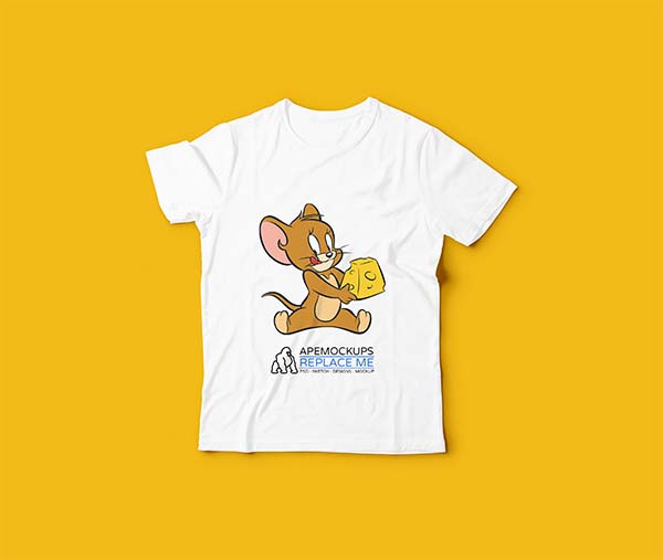 Free PSD Kids T-Shirt Mockup