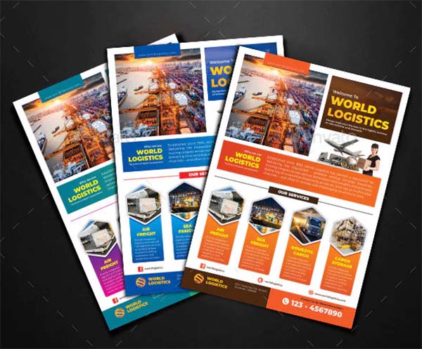 Global Logistic Flyer Template