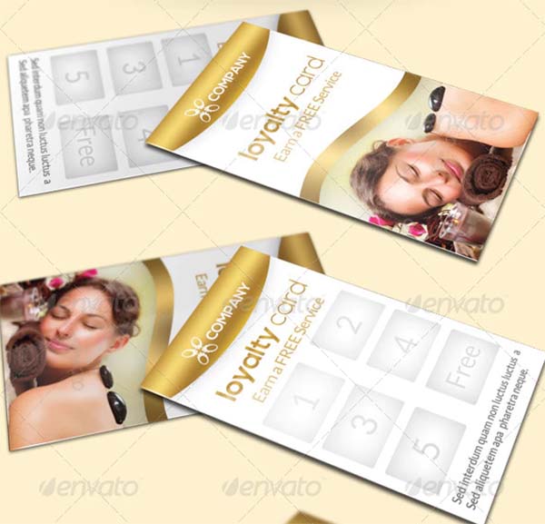 Golden Loyalty Card Template