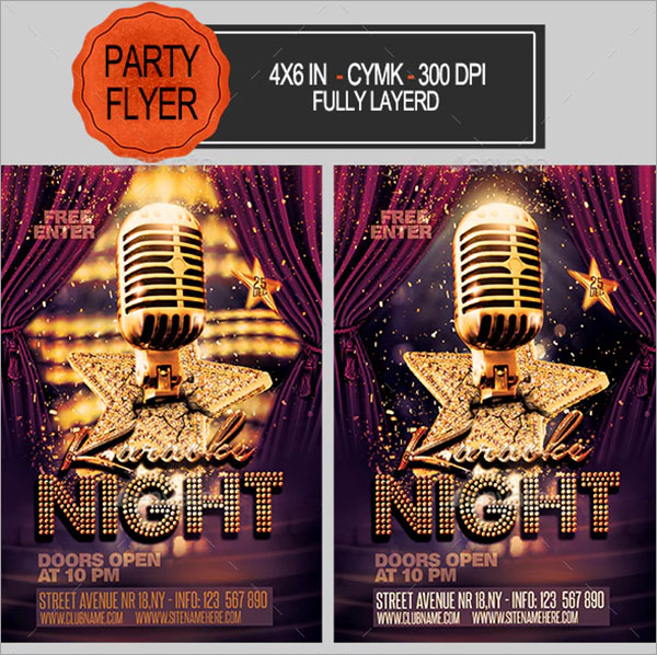 Karaoke Bar Flyer Template