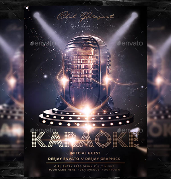 Karaoke Club Flyer Template