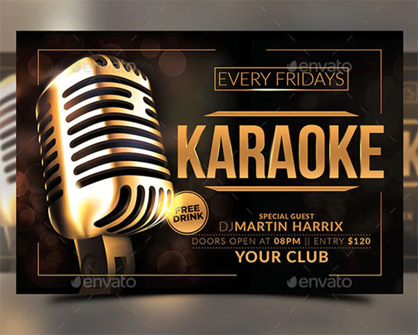 Karaoke Event Flyer Template