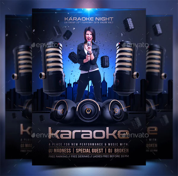 Karaoke Flyer Design Template
