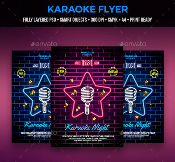 Karaoke Flyer Design