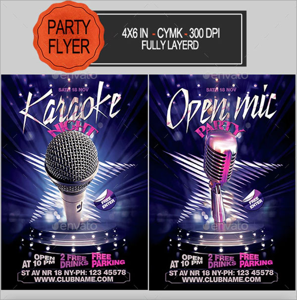 Karaoke Flyer Template