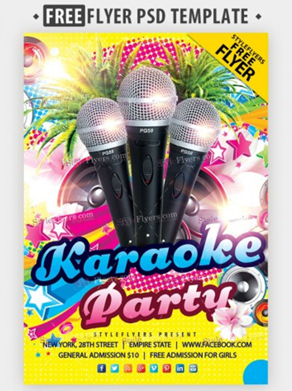 Free Karaoke Flyer Templates