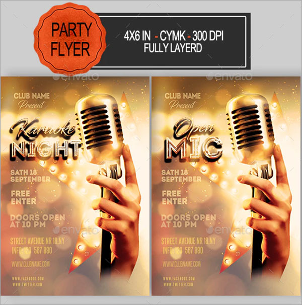 Karaoke Photoshop Flyer