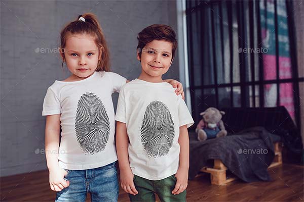 Kids Photoshop T-Shirt Mockup