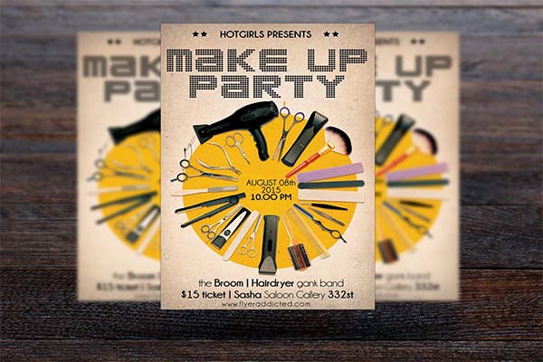 Makeup Party Flyer Template