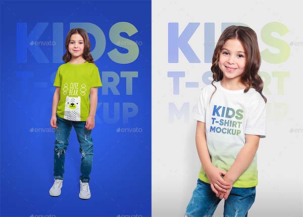 Free Kids T-Shirt Mockups | Free Kids T-Shirt Mockups Photoshop Downloads