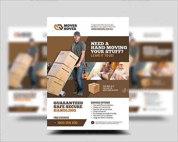 Mover and Logistic Services PSD Flyer