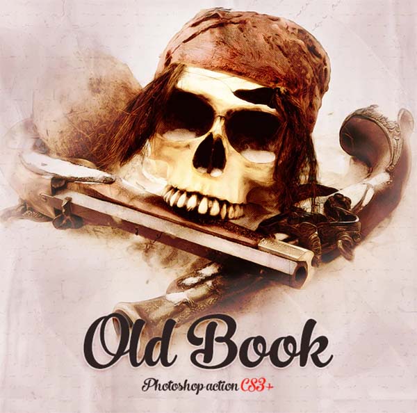 Old Book Sketch Photoshop Action