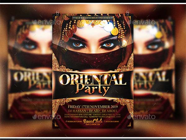 Oriental Party Luxury Night Flyer