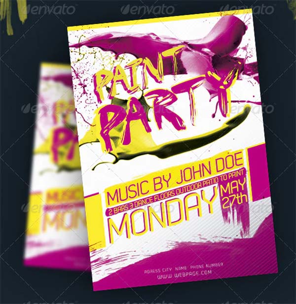 Paint Party Flyer Template