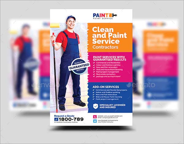 Paint Service and Maintenance Flyer
