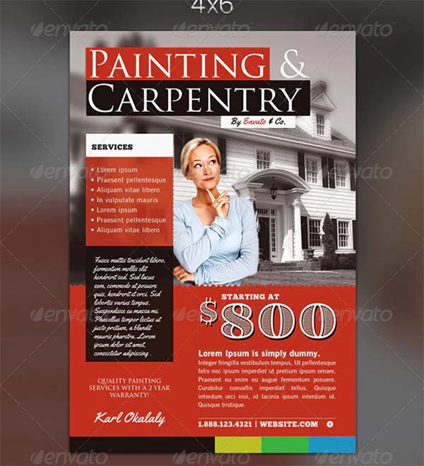 Painting & Carpentry Flyer Template