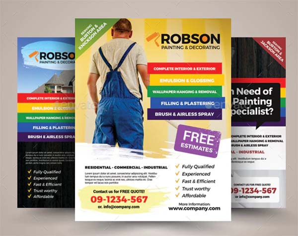Painting & Decorating Flyer Templates