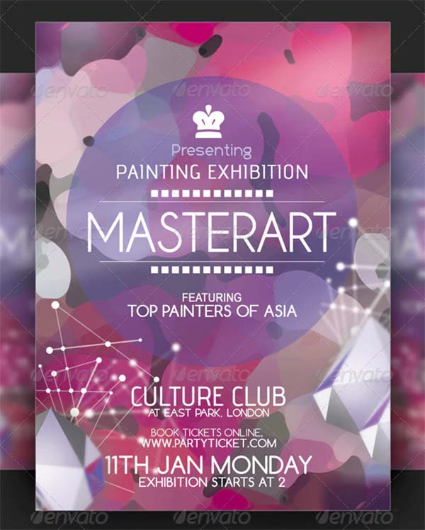 Painting Exhibition Flyer Template