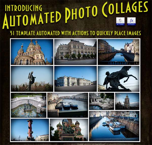 Photo Collages Automated Templates