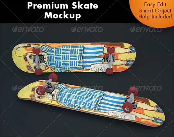 Premium SkateBoard Mockup