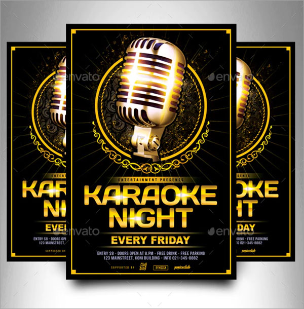 Print Karaoke Flyer Template