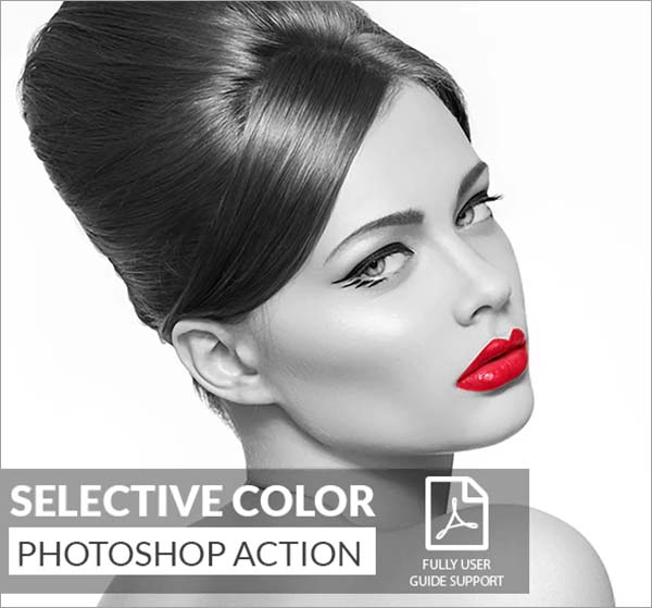 Selective Color Photoshop Action Style