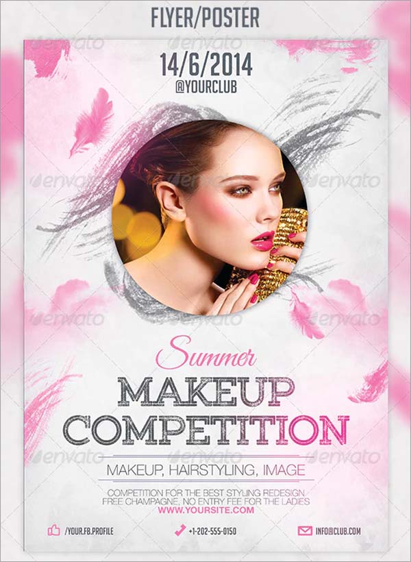 Summer Makeup Competition Flyer