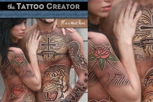Tattoo Creator Photoshop Mockup