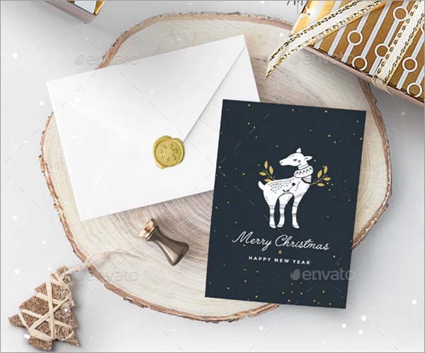 10 Christmas Greetings Cards Template