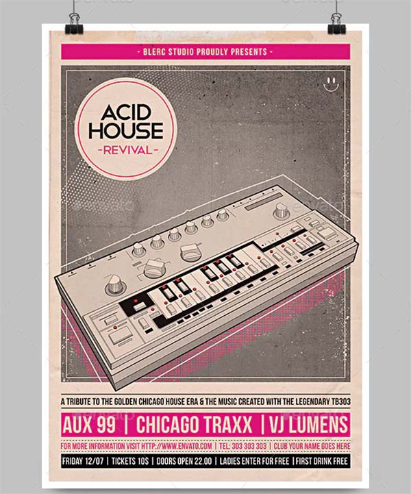 Acid House Revival Flyer