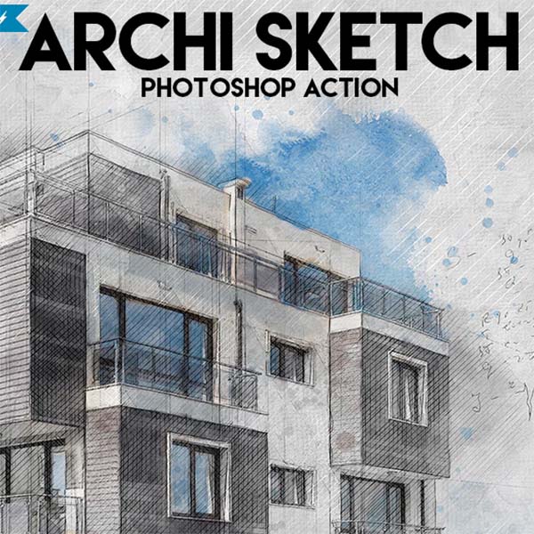 Archi Sketch Photoshop Action