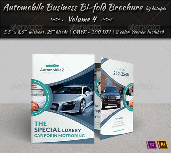 Automobile Business Bi-Fold Brochure