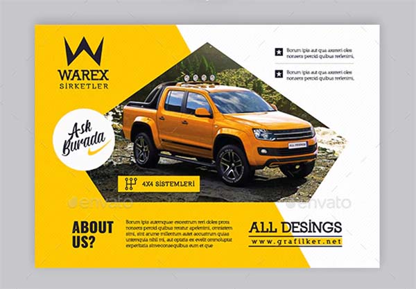 Automobile Introduction Flyer Templates