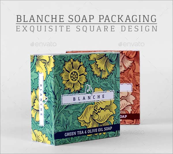 Blanche Soap Packaging Template