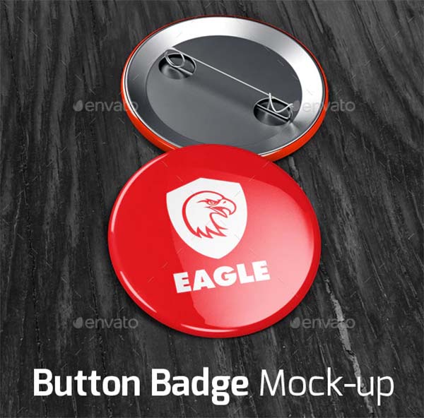 Button Badge Mock-up