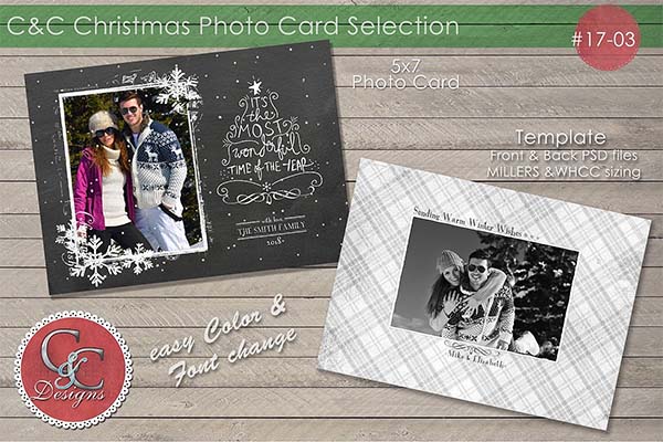 Christmas Photo Card PSD