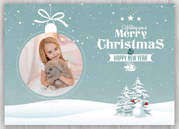 Christmas Photo Cards Template