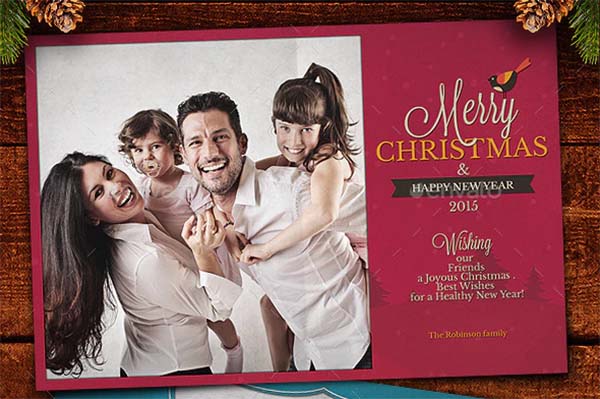 Christmas Photo Cards Template