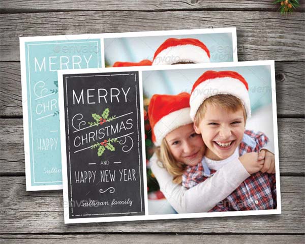 Christmas Photo PSD Cards Template