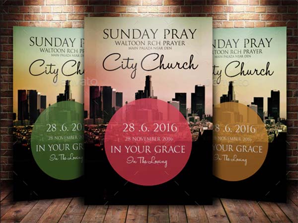 City Revival Church PSD Flyer Template