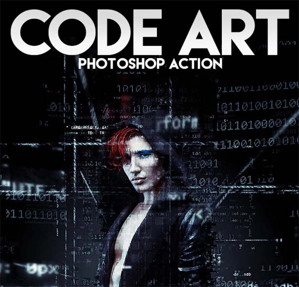 Code Art Photoshop Action File