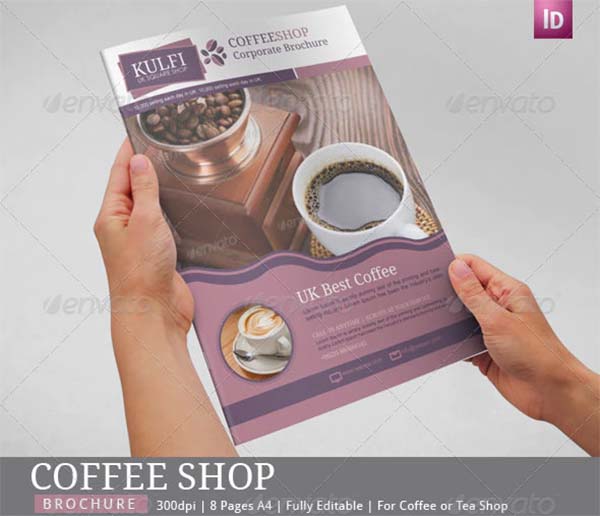 Coffee Brochure PSD Template