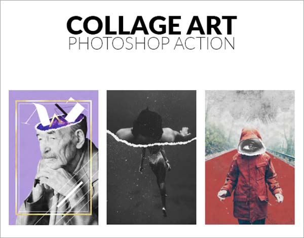 Collage Art Photoshop Action Design