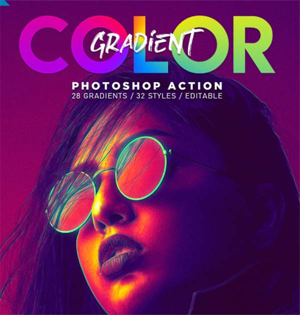 Color Gradient Photoshop Action