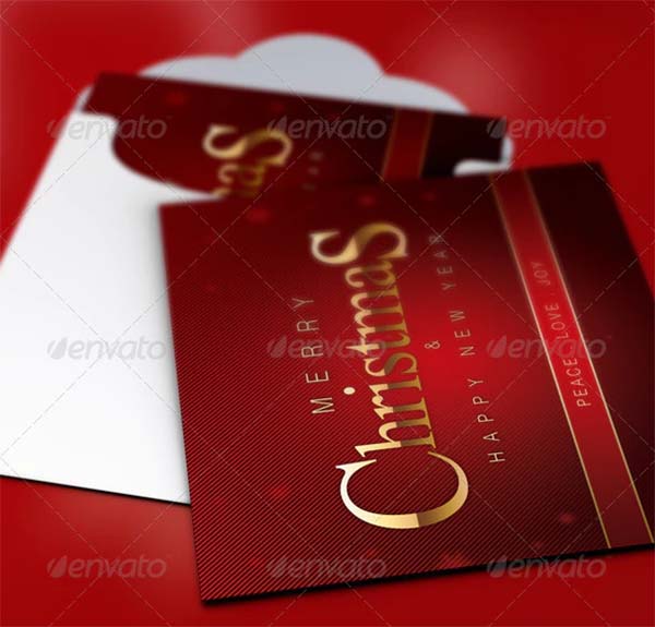 Family Christmas Greeting Card Template