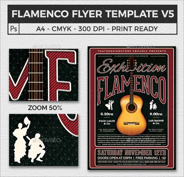 Flamenco Flyer Design Template