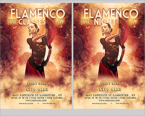 Flamenco Night CMYK Flyer