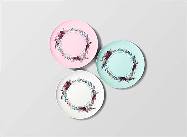 Free Overhead Plates Mockup