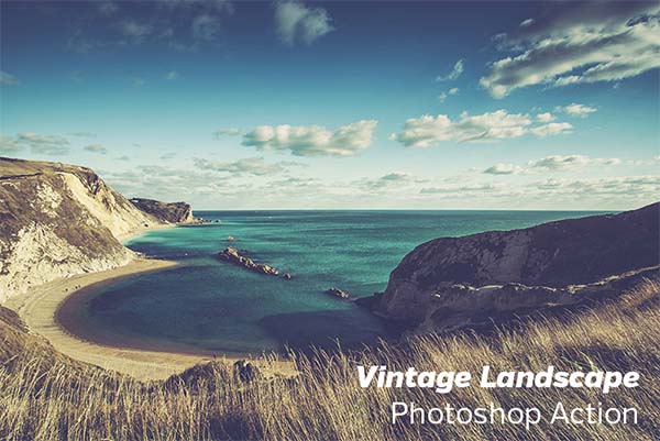 Free Vintage Landscape Photoshop Action