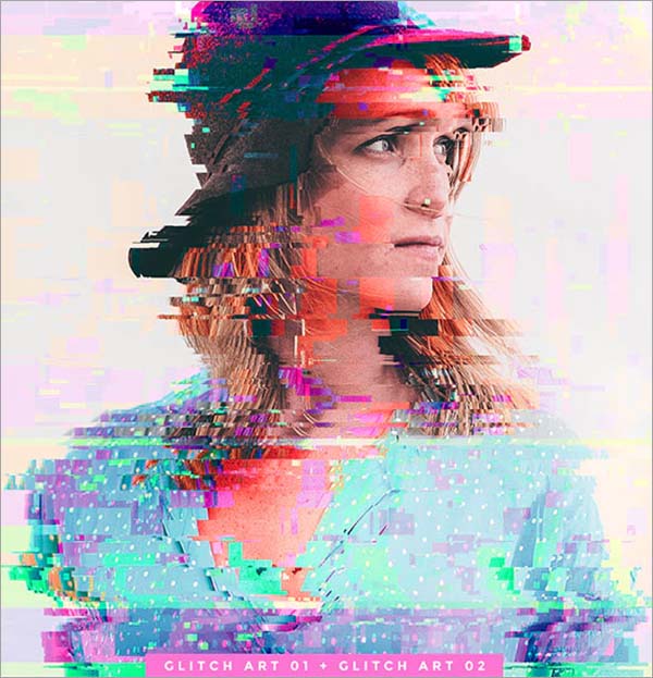 Glitch Art Photoshop Action